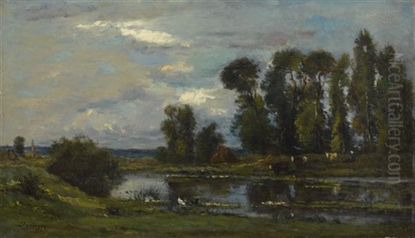 Paysan Au Bord De L'etang - view 1