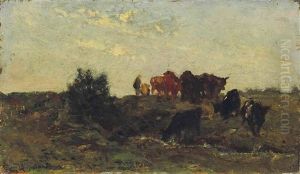 Le Troupeau by Charles-Francois Daubigny