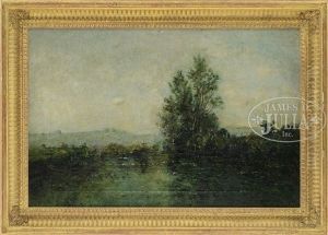Barbizon Landscape With Duck Pond by Charles-Francois Daubigny