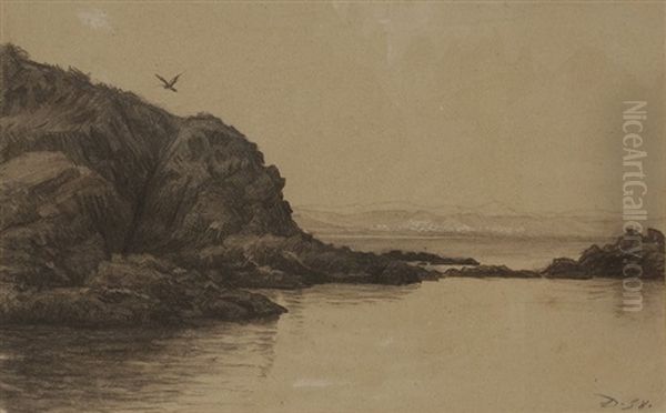 Cote Rocheuse A Villerville, 1858 - view 1