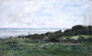 Bord De Mer A Villerville by Charles-Francois Daubigny
