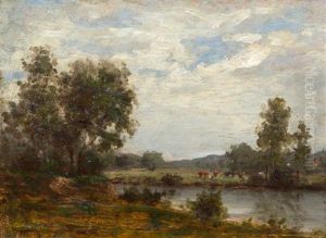 Pastoral Scene by Charles-Francois Daubigny