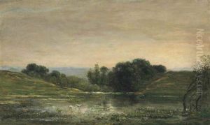 Etang De Gillieu, Dauphine: Solitude by Charles-Francois Daubigny