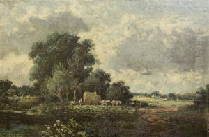 Barbizon Landscape by Charles-Francois Daubigny
