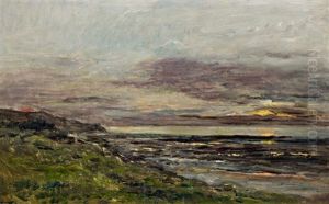 Maree Basse A Villerville by Charles-Francois Daubigny