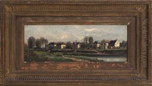 Vue De Charenton by Charles-Francois Daubigny
