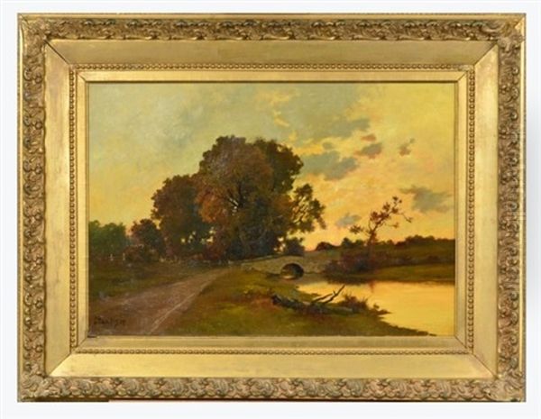 Untitled, Landscape With Lake And Bridge - view 1