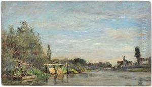 Summer River by Charles-Francois Daubigny