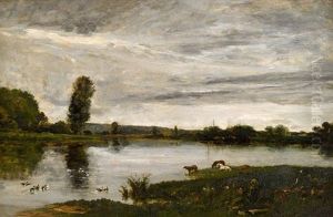 La Vallee De L'oise by Charles-Francois Daubigny