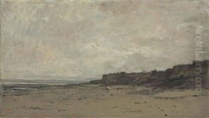 Villerville, Maree Basse by Charles-Francois Daubigny