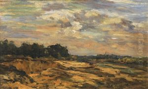 Landscape Near Barbizon by Charles-Francois Daubigny