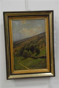 A Path On A Hillside by Charles-Francois Daubigny