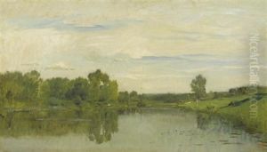 L'oise A Auvers by Charles-Francois Daubigny