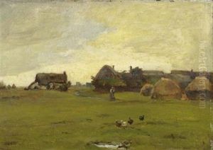 Bauernhof by Charles-Francois Daubigny