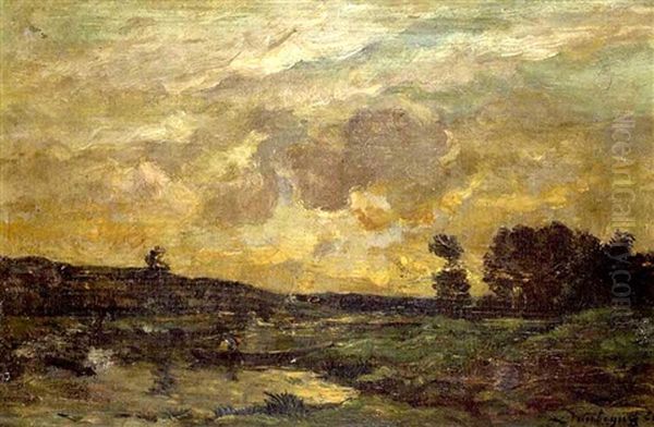 Gewitterlandschaft An Der Oise - view 1