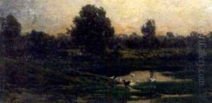 Woodland Pond by Charles-Francois Daubigny