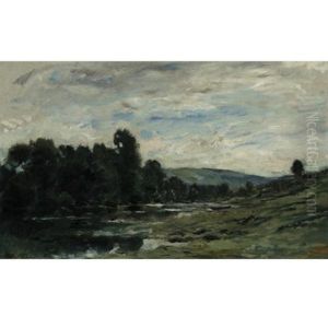 Le Bord De Riviere by Charles-Francois Daubigny
