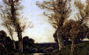Barbizon Landscape by Charles-Francois Daubigny