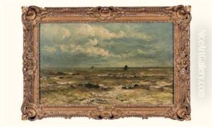 Villerville, Les Graves, Coup De Soleil by Charles-Francois Daubigny