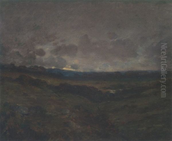 Plaine Au Rochers, Vallon Au Crepuscule - view 1