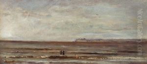 Les Baigneurs by Charles-Francois Daubigny