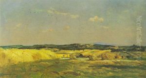 Die Heuernte by Charles-Francois Daubigny