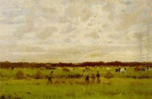La Moison A Auvers Sur Oise by Charles-Francois Daubigny