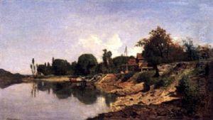 Sommerliche Fluslandschaft