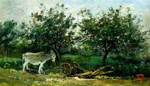 Anon Pres D'une Charrue by Charles-Francois Daubigny