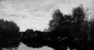 Blanchisseuses by Charles-Francois Daubigny