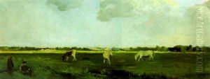 Auf Der Weide by Charles-Francois Daubigny