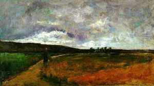 Chemin A Auvers by Charles-Francois Daubigny