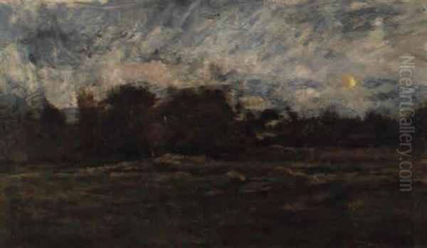 Sommerlandschaft Bei Abenddammerung - view 1