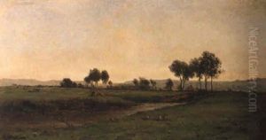 Watermeadows by Charles-Francois Daubigny
