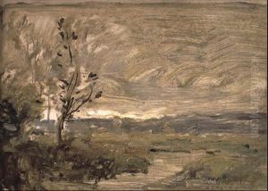 Arbres Au Bord De L'oise by Charles-Francois Daubigny
