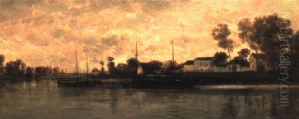 Les Bords De La Seine A Bonnieres - view 1