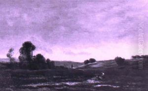 Les Lavandieres by Charles-Francois Daubigny