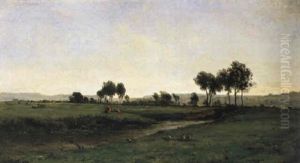 Extensive Landscape by Charles-Francois Daubigny