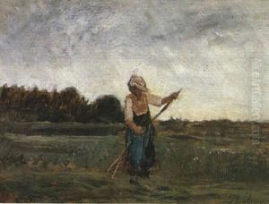 The Haymaker by Charles-Francois Daubigny