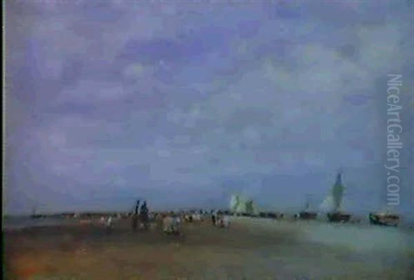 Les Ramasseurs De Coquillages, Trouville - view 1