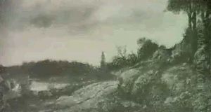 Flusslandschaft by Charles-Francois Daubigny