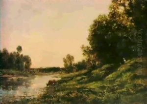 Spring On The Oise by Charles-Francois Daubigny