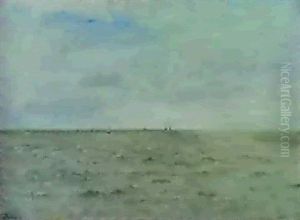 Voiliers Sur La Mer by Charles-Francois Daubigny