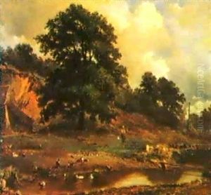 Paesaggio Con Anatre