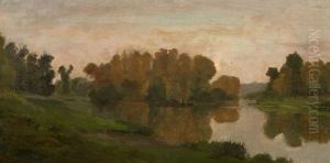 Vue De La Pointe De L'ile De Vaux, Seine Et Oise