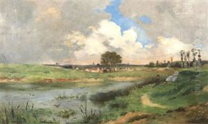 Paysage Fluvial by Karl Pierre Daubigny