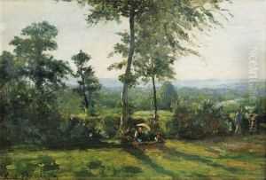 Le Repos Dans La Campagne by Karl Pierre Daubigny