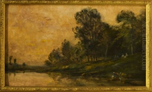 Lavandieres Au Bord De L'oise - view 1