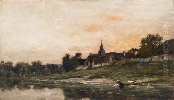 Wascherin Am Fluss - view 1