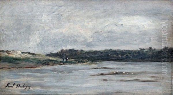 Promeneurs En Bord De Fleuve - view 1